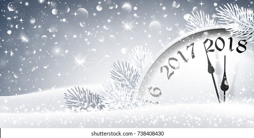  New Year's Eve 2018. Vector illustration