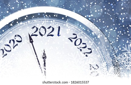 New Year's Eve 2021. Vector illustration.