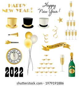 New Years Eve 2022 Vector Graphics