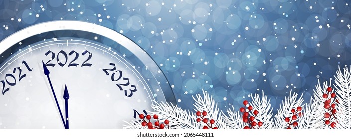 New Year's Eve 2022. Vector illustration.