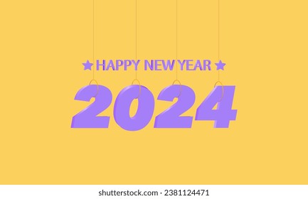 New Year's Eve 2024 Countdown Celebration and Party Concept with Fireworks, Champagne, and Festive Fun. Holiday greeting card, background, banner, card, poster design.