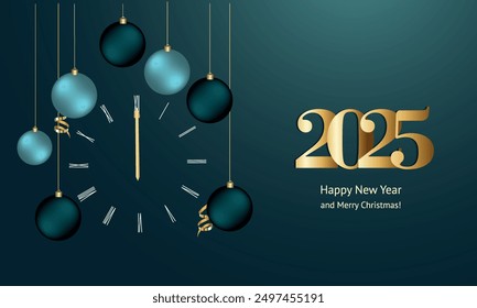 New Year's Eve 2025, vector illustration