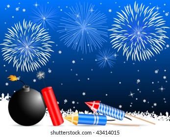 New Year's Eve background - vector