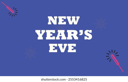 New Year's eve banner 2024