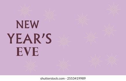 New Year's eve banner 2024