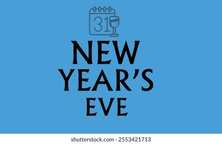 New Year's eve banner 2024