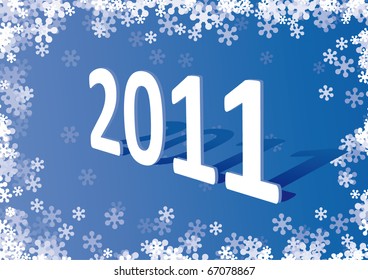 New Year's Eve greeting card, vector illustration