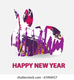 New Year's Eve greeting card