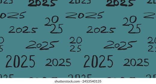 new year's eve. holiday. 2025. the coming year. The year of the snake. snake. black lines. The color of the room is black. Year 2025. year. seamless pattern. the pattern. seamless.beautiful background