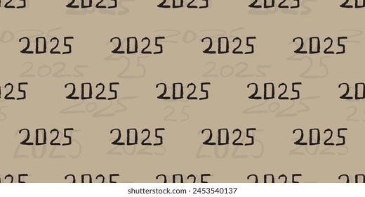 new year's eve. holiday. 2025. the coming year. The year of the snake. snake. black lines. The color of the room is black. Year 2025. year. seamless pattern. the pattern. seamless.beautiful background