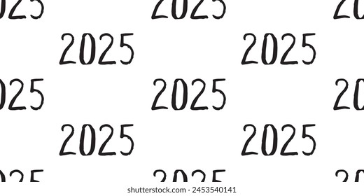 new year's eve. holiday. 2025. the coming year. The year of the snake. snake. black lines. The color of the room is black. Year 2025. year. seamless pattern. the pattern. seamless.beautiful background