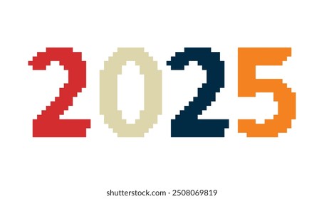 Nueva víspera de año. vacaciones. 2025. el año que viene. El año de la serpiente. pixel 2025. pixels. serpiente. líneas negras. El color de la habitación es negro. Año 2025. año. una gran celebración. patrón. el título.