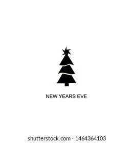 new years eve icon vector black design