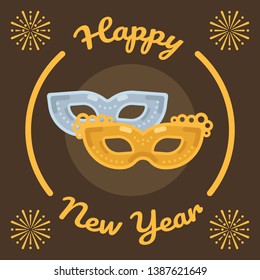 New Year's Eve Masquerade Mask