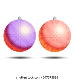 New years eve pictures. Realistic christmas balls for flyers, banners, posters. Set of isolated colorful realistic Christmas balls. Collection of Christmas balls