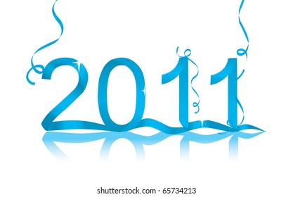 New Year's eve vector decoration for 2011