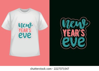 Nochevieja, diseño de camisetas de Año Nuevo, feliz año nuevo 2023