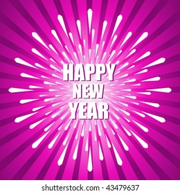 New Year's Exploding Background