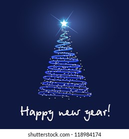 New year's fir tree