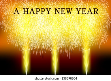 New Year's fireworks background