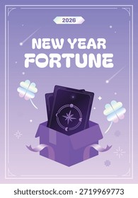 Diseño del sorteo de la fortuna del año Nuevo