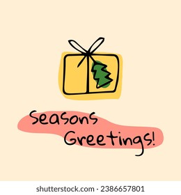 New Year's gift postcard congratulations