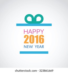 New Year's gift with the text