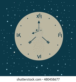 New Years. Holiday concept in the dial
