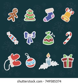 New Year's icons 