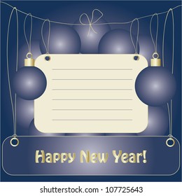 New years invitation card