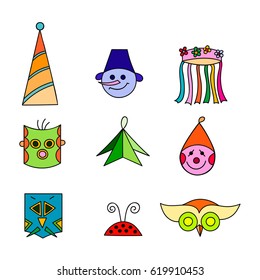 New Year's masks for the holiday