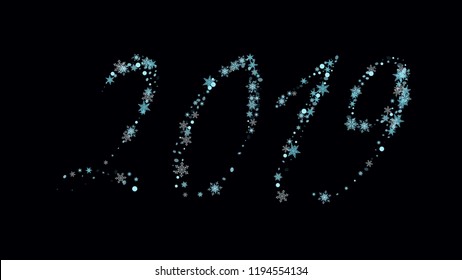 New Year's numbers Bright idea of the element of the design of packaging, wallpaper, covers, printing, holiday