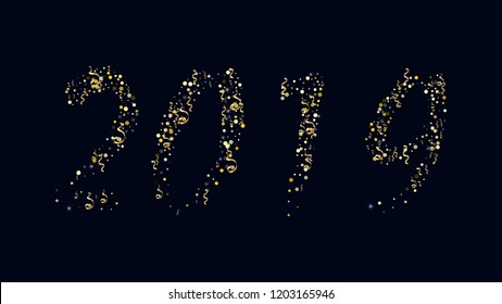 New Year's numbers Bright idea of the element of the design of packaging, wallpaper, covers, printing, holiday