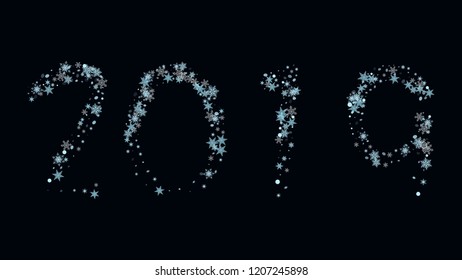 New Year's numbers Creative idea of the element of the design of packaging, wallpaper, covers, printing, holiday