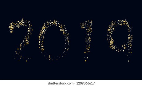 New Year's numbers Creative idea of the element of the design of packaging, wallpaper, covers, printing, holiday