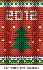 New Year's ornament for knitting