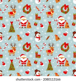 New Year's pattern, Christmas, new year 2022, a set of illustrations on New Year's theme