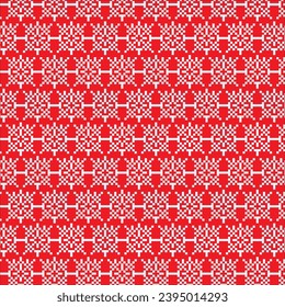 New Year's pattern pixel vector illustration