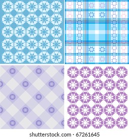 New Year's pattern, snowflakes, palette, texture, decoration
