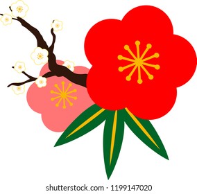 New Year's plum flower decoration