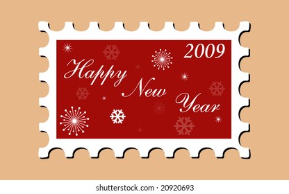 New Year's Postage Stamp