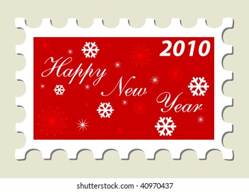 New Year's Postage Stamp
