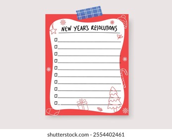 New Years resolutions, set goal or business target for new year