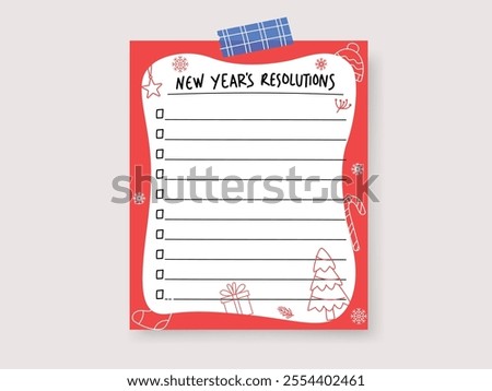 New Years resolutions, set goal or business target for new year