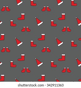 New Year's seamless pattern