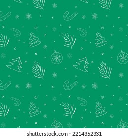 Silvester-Muster auf grünem Hintergrund
