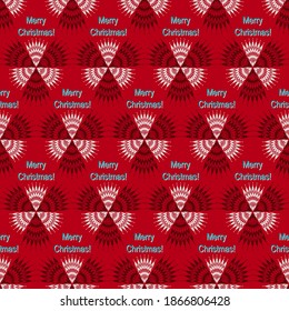 New Year's seamless pattern. Vector background illustration
