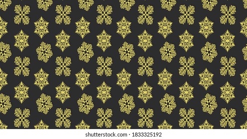 New year's seamless patterns on a dark background