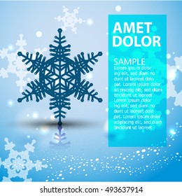 New Year's snowflake for the magazine