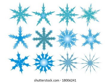 New Years snowflakes